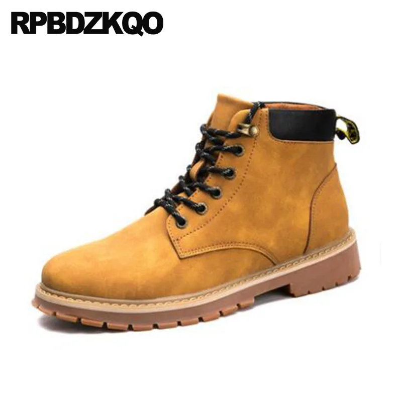 Men's Shoes Lace Up Yellow Designer Boots 2021 Safety Fashion Work Short Working British Style Ankle Booties High Top Autumn
Men's Shoes Lace Up Yellow Designer Boots 2021 Safety Fashion Work Short Working British Style Ankle Booties High Top Autumn