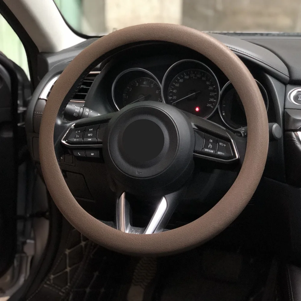 Автомобильный мягкий силиконовый чехол на руль для Skoda Octavia Yeti Roomster Fabia Rapid Superb KODIAQ