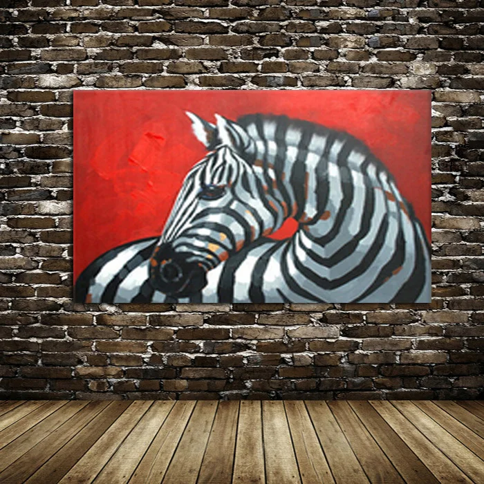 100% Handpainted Free Shipping Oil Paintings Picture Panel Zebra Wall Picture on Canvas Animal Painting for Home Decoration
100% Handpainted Free Shipping Oil Paintings Picture Panel Zebra Wall Picture on Canvas Animal Painting for Home Decoration