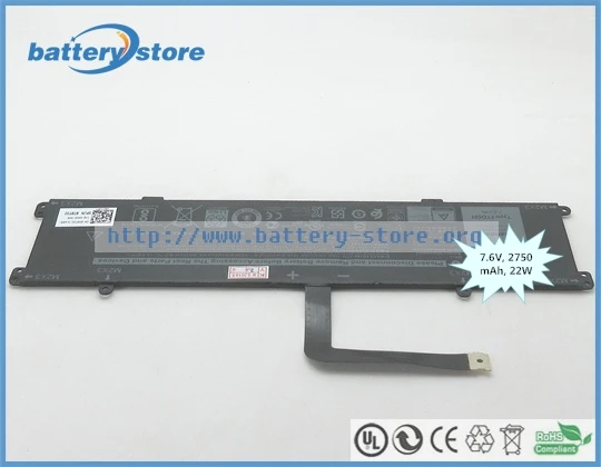Бесплатная доставка 7 6 V 2750 mAh 22W натуральная батарея FTD6M 6HHW5 для Dell Latitute 7285 |