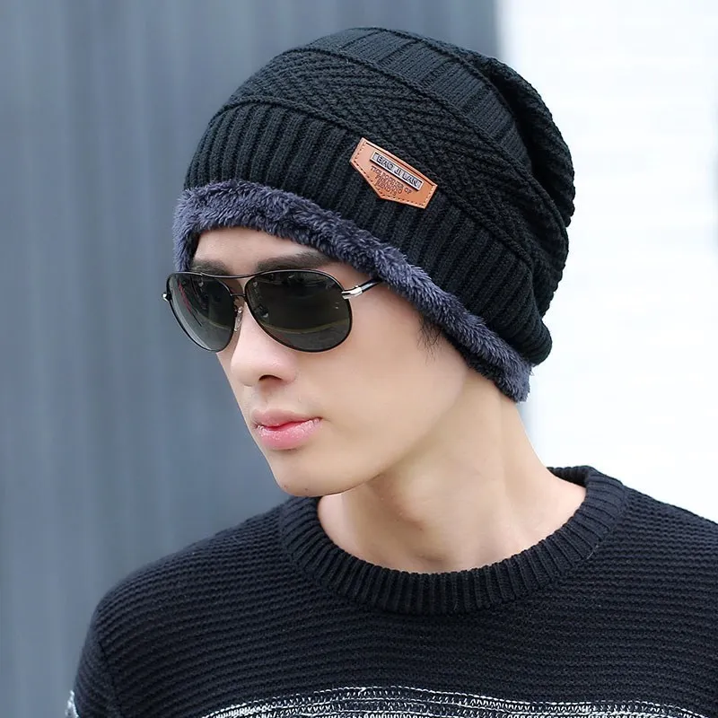 Fashion Knitted Winter Hats For Men Thick And Warm Men Hat Autumn Women Beanie Hat Winter Cap Wool Ski Hats Beanies Bonnet 2019
Fashion Knitted Winter Hats For Men Thick And Warm Men Hat Autumn Women Beanie Hat Winter Cap Wool Ski Hats Beanies Bonnet 2019