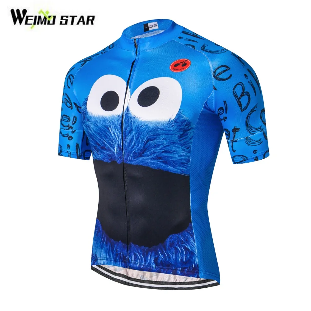 Weimostar New Blue Cycling Jersey Short Sleeve Wicking Cycling Clothing Bicycle Exercise Wear Quick Dry Ride Bike Eat Cookie
Weimostar New Blue Cycling Jersey Short Sleeve Wicking Cycling Clothing Bicycle Exercise Wear Quick Dry Ride Bike Eat Cookie