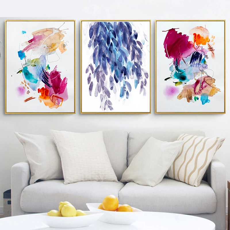 Colorful Watercolor Wall Art Canvas Graffiti Painting Modern Abstract Posters Prints Nursery Pictures for Living Bedroom Decor
Colorful Watercolor Wall Art Canvas Graffiti Painting Modern Abstract Posters Prints Nursery Pictures for Living Bedroom Decor