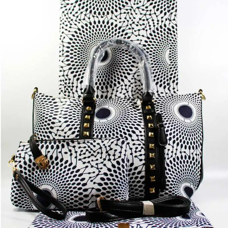 high quality african wax bag set 3 pieces/set soft wax fabric and cotton wax 6yards matching handbag for dress
high quality african wax bag set 3 pieces/set soft wax fabric and cotton wax 6yards matching handbag for dress