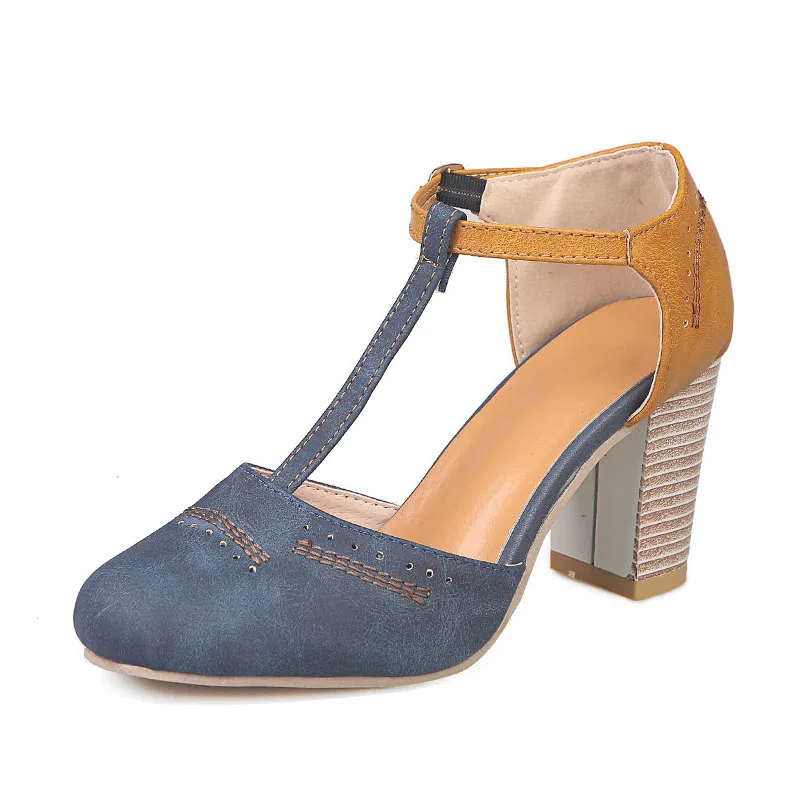 CUZULLAA Women T-strap Sandals Summer Shoes Woman Mixed Colors Pointed Toe Sandals Woman Pumps High Heels Plus Size 35-43
CUZULLAA Women T-strap Sandals Summer Shoes Woman Mixed Colors Pointed Toe Sandals Woman Pumps High Heels Plus Size 35-43
