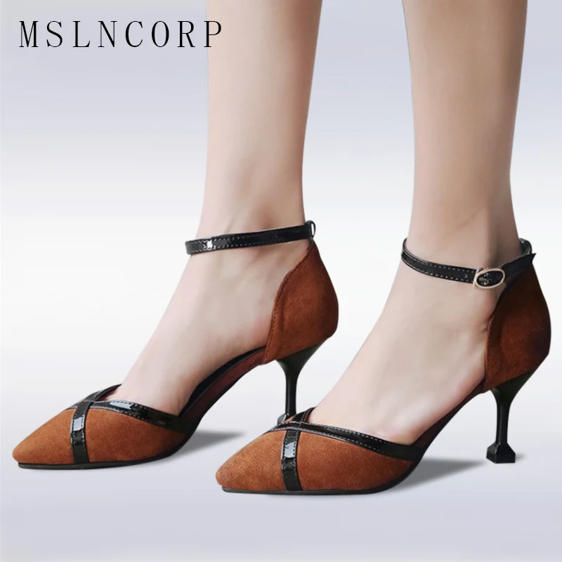 Size 34-50 New Fashion Women Pumps Sandals Ankle Strap High Heel Summer Pointed Toe Wedding Shoes Casual Sexy Party Solid Ladies
Size 34-50 New Fashion Women Pumps Sandals Ankle Strap High Heel Summer Pointed Toe Wedding Shoes Casual Sexy Party Solid Ladies