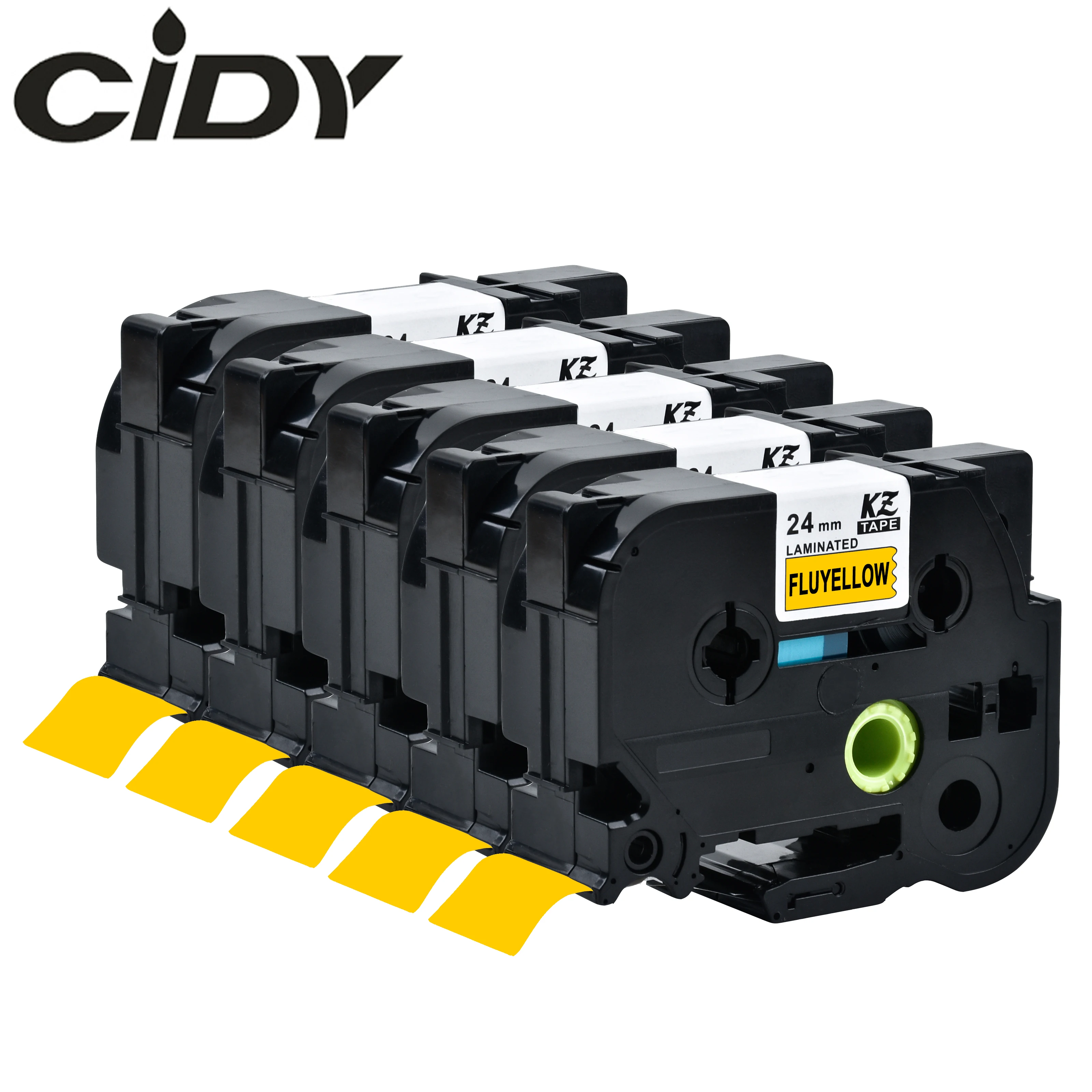 cidy 5pcs Black on Fluorescent yellow tape 24mm TZ C51 TZ-C51 TZe-C51 TZe C51 Compatible brother P-touch label tape
cidy 5pcs Black on Fluorescent yellow tape 24mm TZ C51 TZ-C51 TZe-C51 TZe C51 Compatible brother P-touch label tape