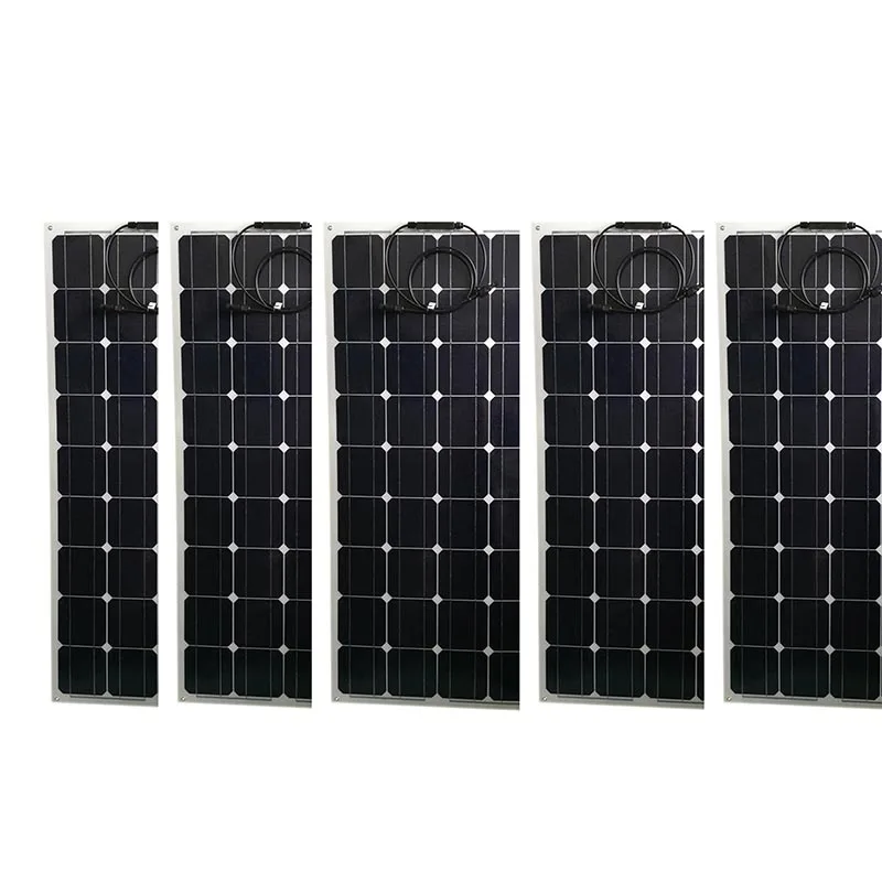 Flexible Panneau Solaire 12 v 100 w 5 Pcs Solar Battery Charger Placas Solares 500w 220v Marine Yacht Boat Caravan Car Camping
Flexible Panneau Solaire 12 v 100 w 5 Pcs Solar Battery Charger Placas Solares 500w 220v Marine Yacht Boat Caravan Car Camping