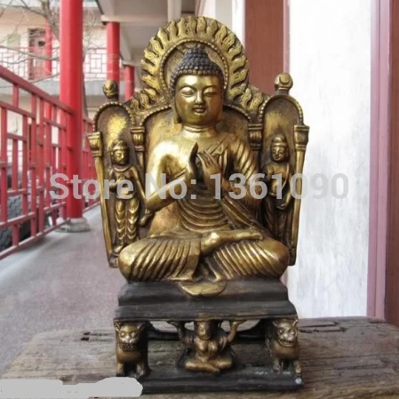 xd 00685 11"Tibet classical Old Bronze Gild Northern Wei Tathagata akyamuni Buddha Statue
xd 00685 11"Tibet classical Old Bronze Gild Northern Wei Tathagata akyamuni Buddha Statue
