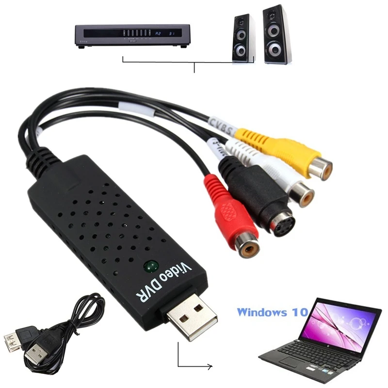 USB-Карта видеозахвата, ТВ-тюнер, видеомагнитофон, DVD, аудиоадаптер, конвертер для Win10
USB-Карта видеозахвата, ТВ-тюнер, видеомагнитофон, DVD, аудиоадаптер, конвертер для Win10