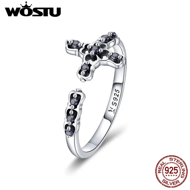 WOSTU Authentic 925 Sterling Silver Lucky Cross Belief Finger Rings For Women Vintage Ring Anel Jewelry Gift CQR447
WOSTU Authentic 925 Sterling Silver Lucky Cross Belief Finger Rings For Women Vintage Ring Anel Jewelry Gift CQR447