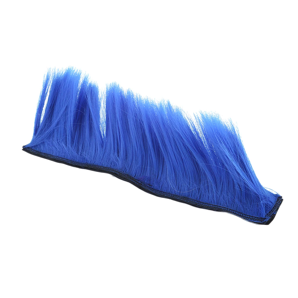 2pcs Motorcycle Adhesive Helmet Mohawk Hair Patches Skinhead Costumes Wig