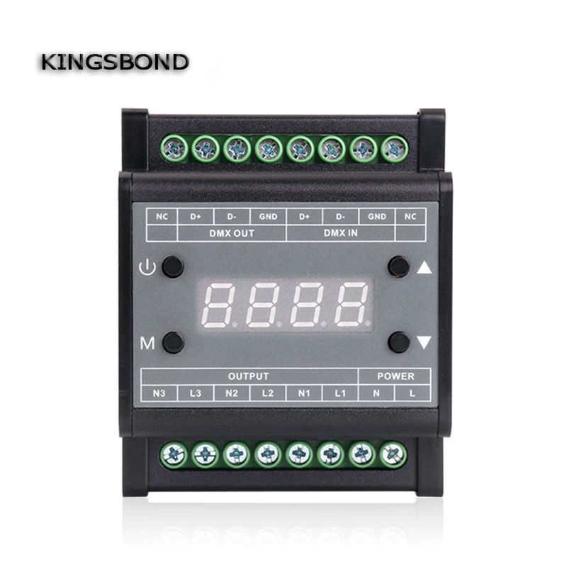 New DMX302 DMX triac dimmer led brightness controller AC90-240V 50Hz/60Hz high voltage 3 channels 1A/channel
New DMX302 DMX triac dimmer led brightness controller AC90-240V 50Hz/60Hz high voltage 3 channels 1A/channel