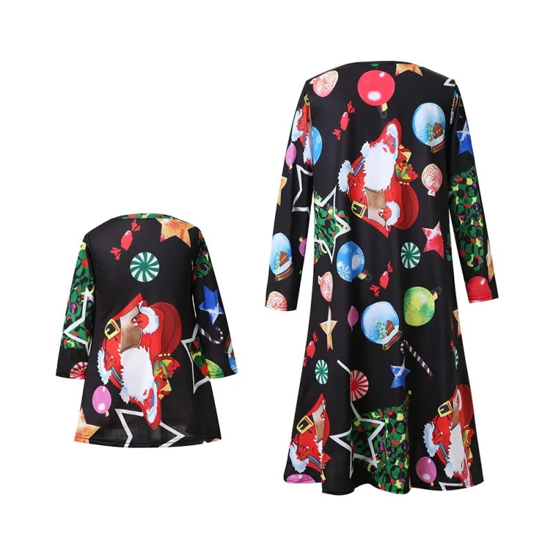 2018 Family Matching Outfits Christmas Casual Vestido Fashion Printing Long Sleeve Dress Autumn Parent-child Skirt Costume
2018 Family Matching Outfits Christmas Casual Vestido Fashion Printing Long Sleeve Dress Autumn Parent-child Skirt Costume