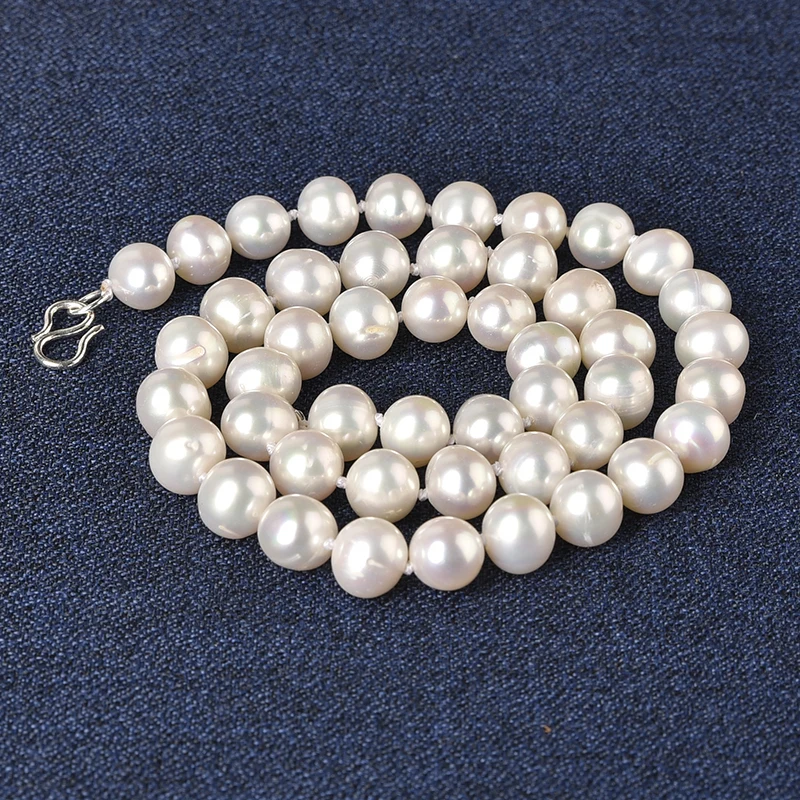 8-9 MM Natural pearls full and thick single-circle delicate natural pearl necklace Add pure White Pearl beads
8-9 MM Natural pearls full and thick single-circle delicate natural pearl necklace Add pure White Pearl beads