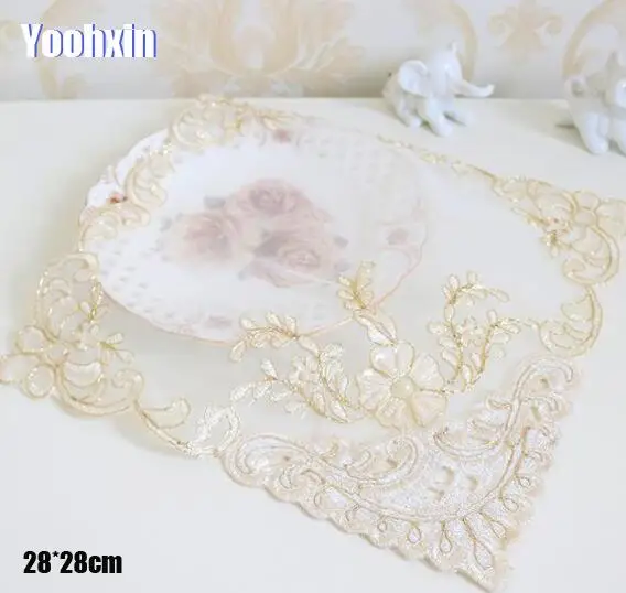 Modern sequin lace embroidery table place mat cloth placemat Cup mug tea coaster dining doily drink coffee pad Christmas kitchen
Modern sequin lace embroidery table place mat cloth placemat Cup mug tea coaster dining doily drink coffee pad Christmas kitchen