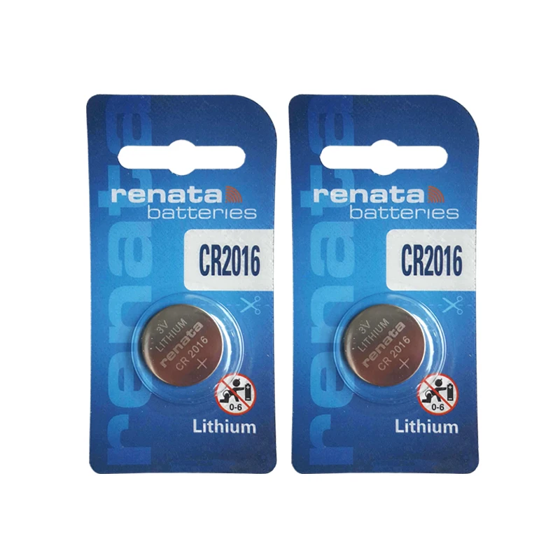 

Оригинальный Renata 2 шт. CR2016 3 В литиевая Кнопка батарея DL2016 LM2016 BR2016 батареи для часов