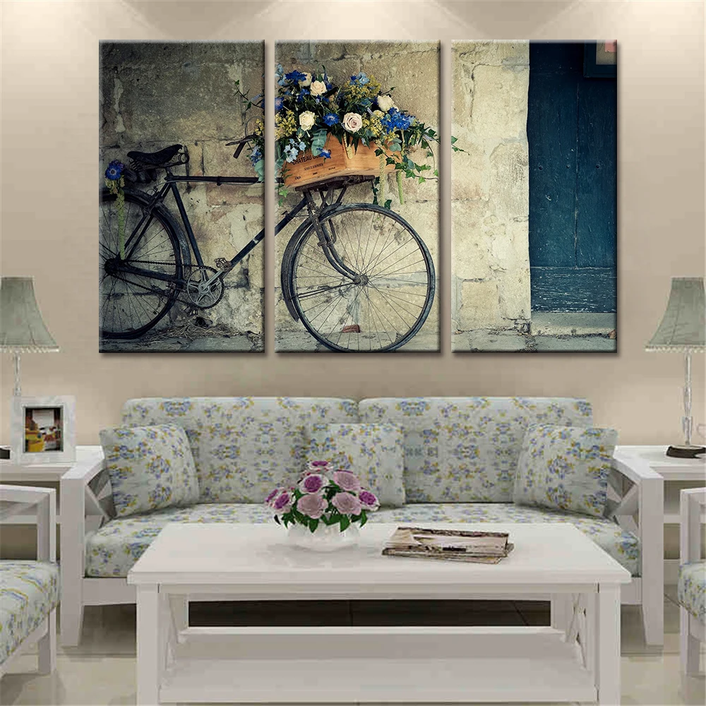 No Frame 3 Pieces Decorative Spray Painting Bike Flowers Nordic Posters and Prints Canvas Wall Art Picture for Living Room Decor
No Frame 3 Pieces Decorative Spray Painting Bike Flowers Nordic Posters and Prints Canvas Wall Art Picture for Living Room Decor