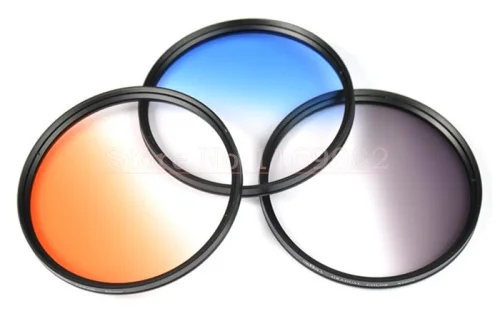3PCS/1set 52mm 52 mm Gradual grey blue orange Color Special Effect Lens Filter Screw Mount For D7000 D5000 D3300 D3200 D3100D90
3PCS/1set 52mm 52 mm Gradual grey blue orange Color Special Effect Lens Filter Screw Mount For D7000 D5000 D3300 D3200 D3100D90