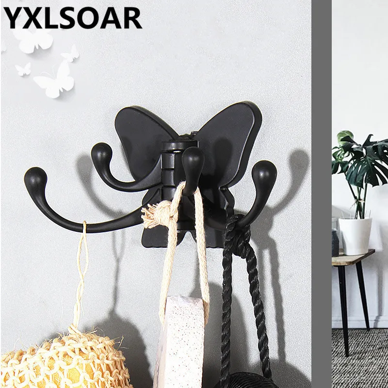 Robe Hooks Butterfly Hooks Nail Wall Mounted Foldable Clothes Rack Cloth Hook Wall Hook For Bathroom Accessory Key Hanger Useful
Robe Hooks Butterfly Hooks Nail Wall Mounted Foldable Clothes Rack Cloth Hook Wall Hook For Bathroom Accessory Key Hanger Useful