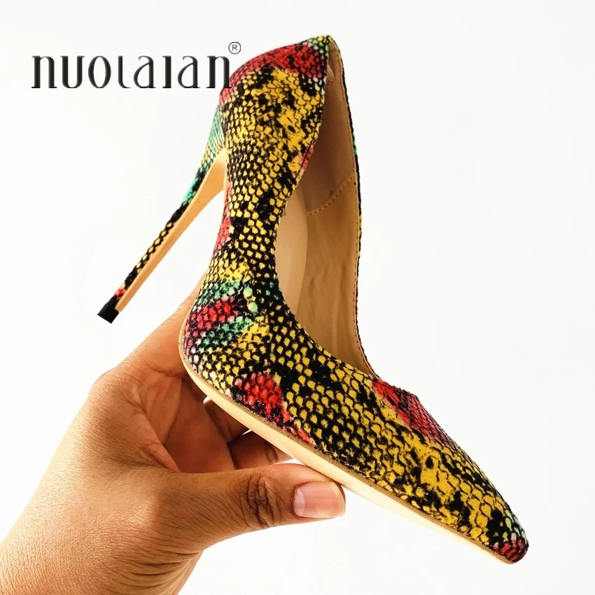 Brand Fashion Sexy Women Pumps Snake Printed High Heels Pointed Toe High Heel Party Dress Shoes Woman Size 35-42 zapatos mujer
Brand Fashion Sexy Women Pumps Snake Printed High Heels Pointed Toe High Heel Party Dress Shoes Woman Size 35-42 zapatos mujer
