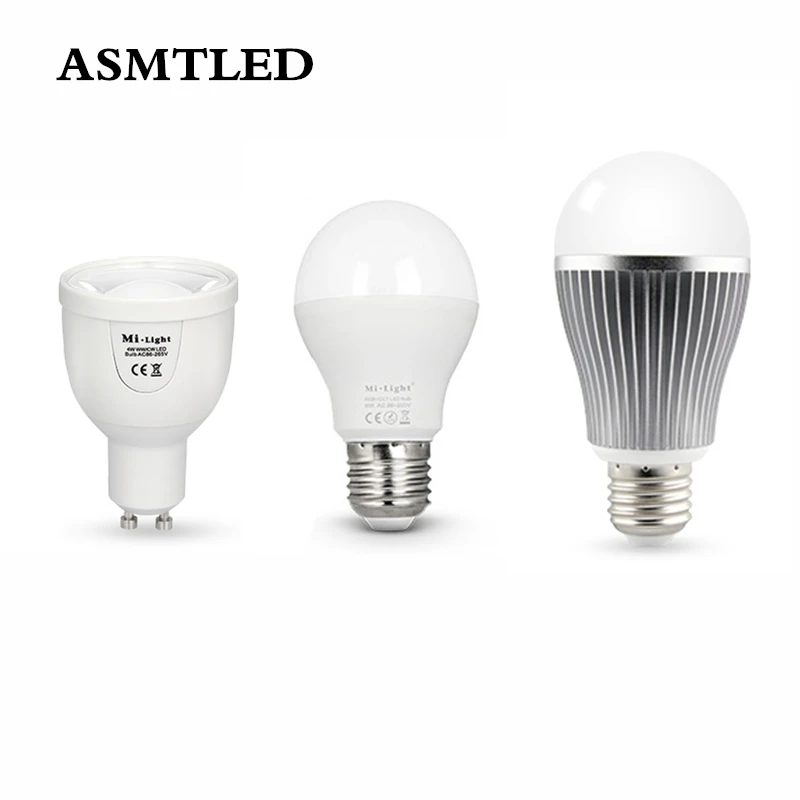 2018 New Arrival Original Mi Light Dimmable 110V 220V CW WW RGB CW RGB WW E27 GU10 5W 6W 9W Smart LED Bulb Lamp Lighting
2018 New Arrival Original Mi Light Dimmable 110V 220V CW WW RGB CW RGB WW E27 GU10 5W 6W 9W Smart LED Bulb Lamp Lighting