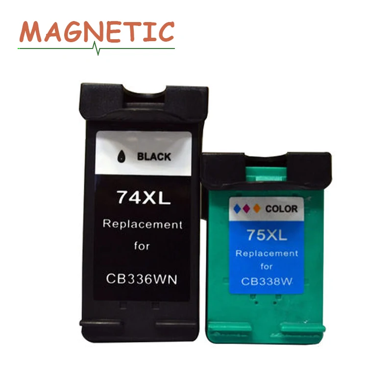 Magnetic Compatible ink cartridges For HP 74 75 for HP74 Photosmart C4200 C4280 C4480 C4345 C4380 C4385 C4580 Officejet J5780
Magnetic Compatible ink cartridges For HP 74 75 for HP74 Photosmart C4200 C4280 C4480 C4345 C4380 C4385 C4580 Officejet J5780