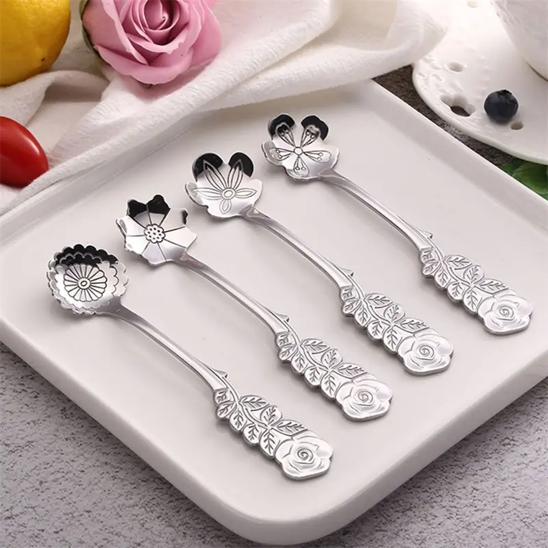 Upspirit Creative Flower Shape Spoons Stainless Steel Coffee Tea Stirring Spoons Dessert Ice Cream Scoop Home Kitchen Dinnerware
Upspirit Creative Flower Shape Spoons Stainless Steel Coffee Tea Stirring Spoons Dessert Ice Cream Scoop Home Kitchen Dinnerware
