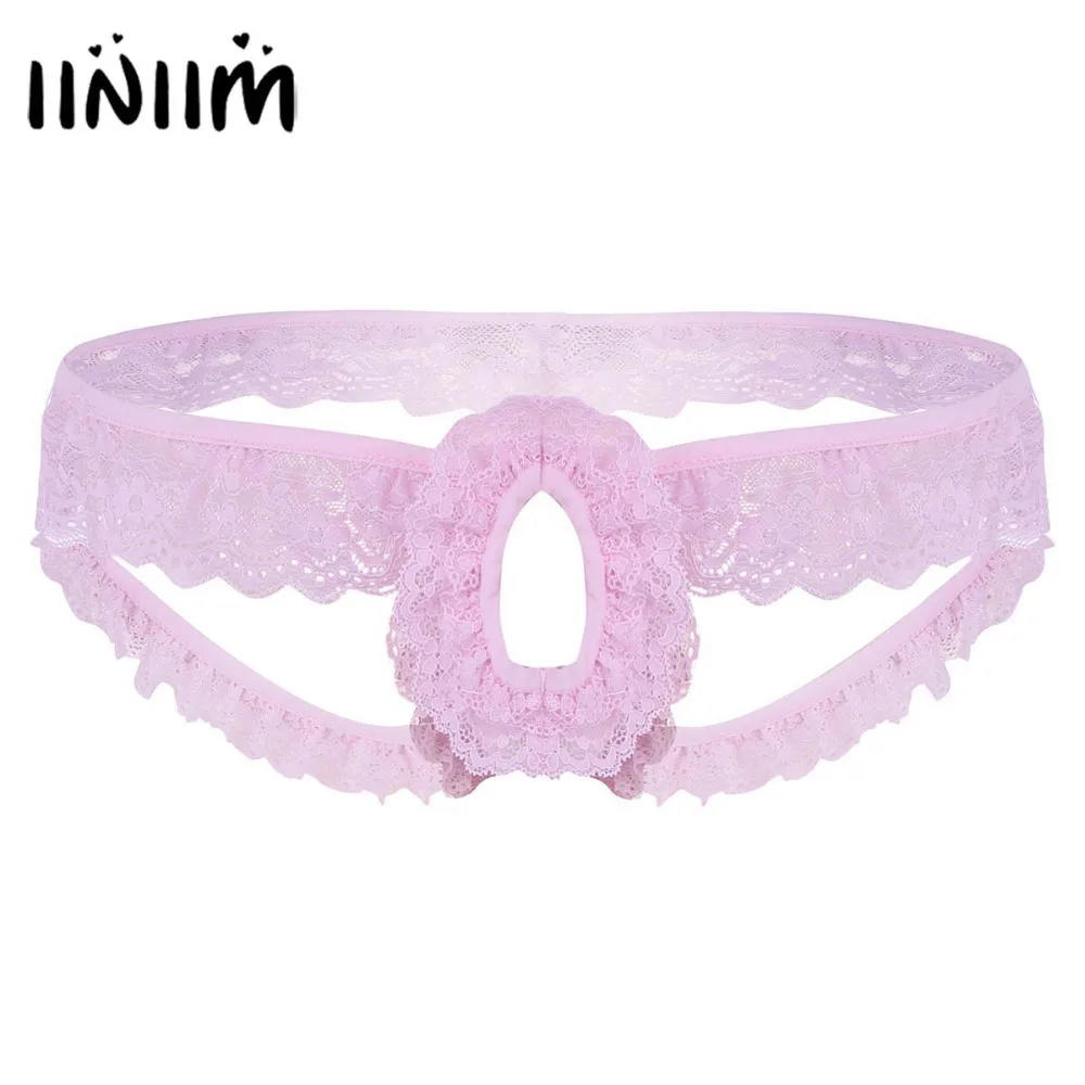 Mens Lingerie Exotic Gay Panties for Sexy Mens Lacy Frilly Sissy Panties Crotchless Open Back Briefs Underwear with Open Hole
Mens Lingerie Exotic Gay Panties for Sexy Mens Lacy Frilly Sissy Panties Crotchless Open Back Briefs Underwear with Open Hole
