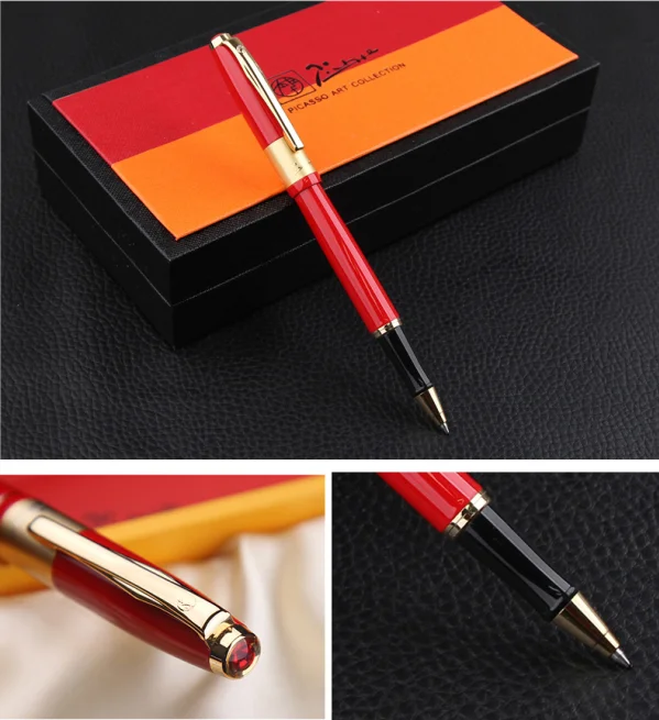 Picasso Braque series Red and Gold rollerball Pen pen top ruby metal gift ball pen 3 Color Optional
Picasso Braque series Red and Gold rollerball Pen pen top ruby metal gift ball pen 3 Color Optional