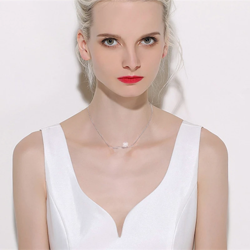 Romantic Silver female sterling silver wick flower necklace pendant clavicle chain for women's fine jewelry N001
Romantic Silver female sterling silver wick flower necklace pendant clavicle chain for women's fine jewelry N001