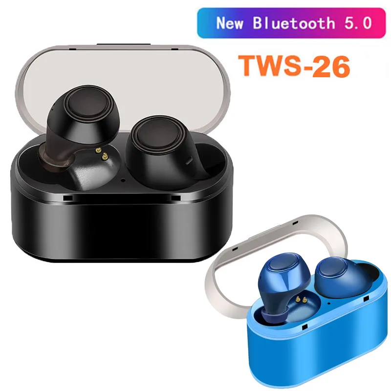 Классические наушники-вкладыши TWS 26 Bluetooth 5,0, беспроводные мини-наушники Bluetooth, водонепроницаемая Спортивная умная гарнитура с зарядным устр...
Классические наушники-вкладыши TWS 26 Bluetooth 5,0, беспроводные мини-наушники Bluetooth, водонепроницаемая Спортивная умная гарнитура с зарядным устр...