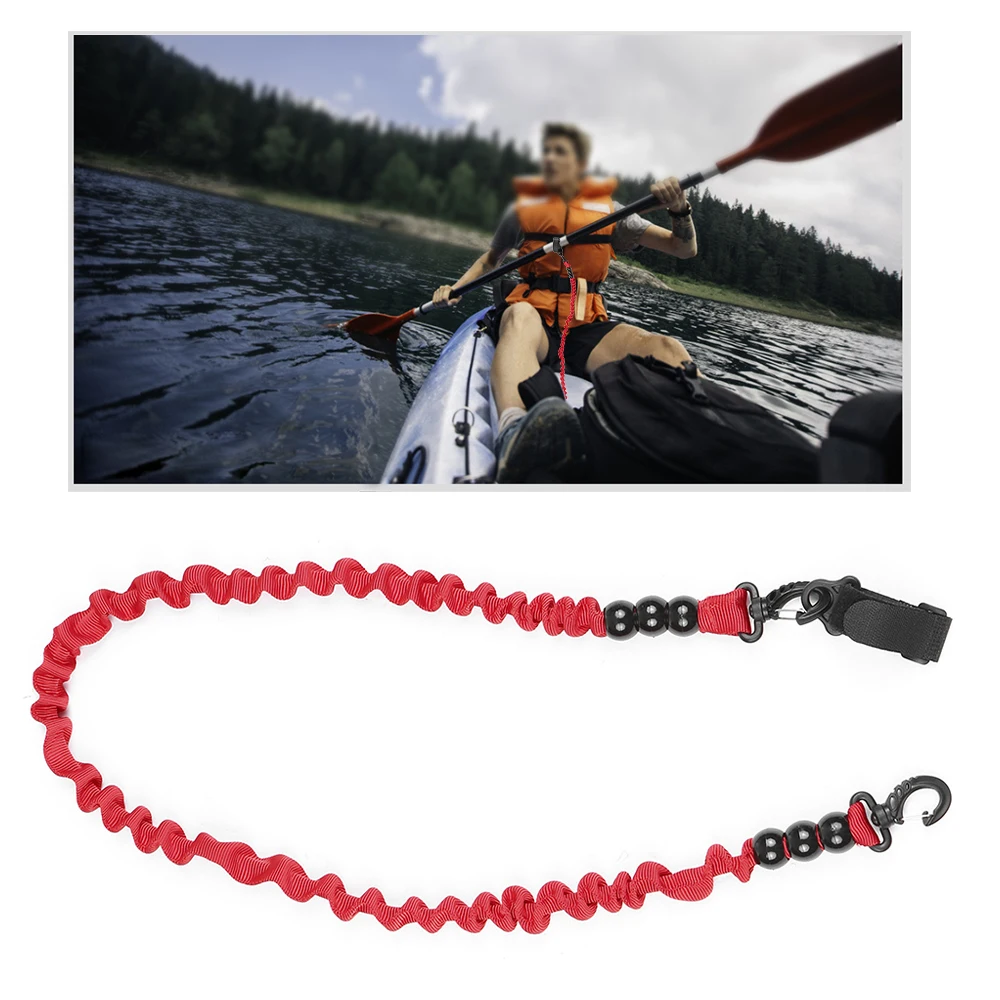 Elastic Paddle Leash Kayak Canoe Safety Fishing Rod Rowing Boats Lanyard Cord Tie Rope Paddle Leash with Beads
Elastic Paddle Leash Kayak Canoe Safety Fishing Rod Rowing Boats Lanyard Cord Tie Rope Paddle Leash with Beads