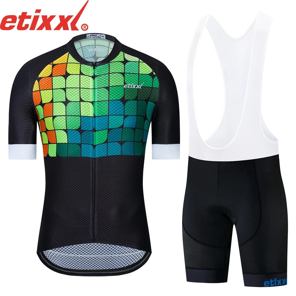 ETIXXL 2022 Team Men Summer Cycling Jersey Bib Short Set Wear Breathable Gel Pad MTB Clothes Kits Bike Clothing Road Suit
ETIXXL 2022 Team Men Summer Cycling Jersey Bib Short Set Wear Breathable Gel Pad MTB Clothes Kits Bike Clothing Road Suit