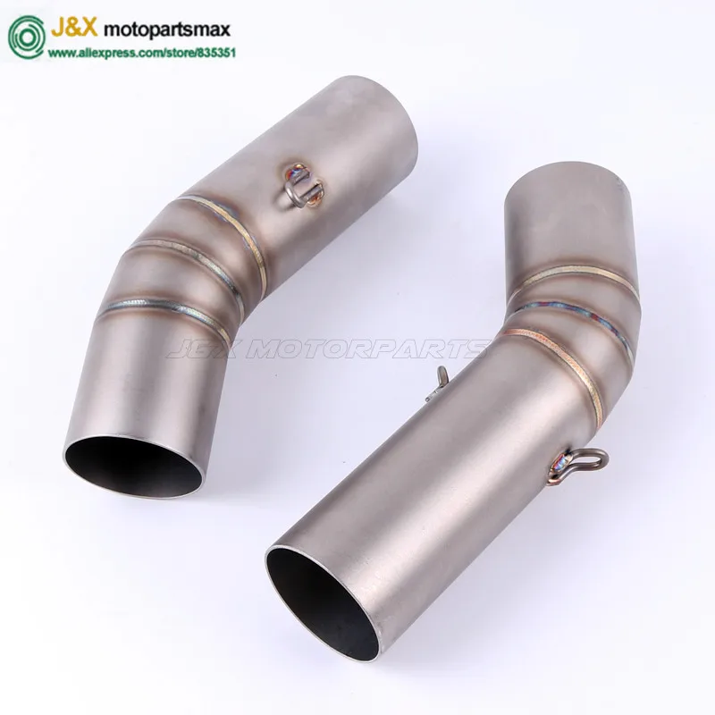 Motorcycle Exhaust Full System Middle Pipe + Muffler For Ducati 848 Carbon Fiber Motorbike Mufflers Escape With DB Killer | Автомобили и