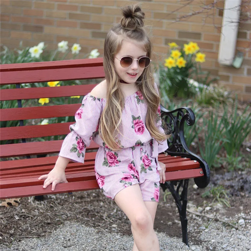 6M-5T Pretty Toddler Girl Princess Romper Floral Print Off Shoulder Bow Knot Belt Jumpsuit Summer Clothes Long Sleeve Rompers
6M-5T Pretty Toddler Girl Princess Romper Floral Print Off Shoulder Bow Knot Belt Jumpsuit Summer Clothes Long Sleeve Rompers