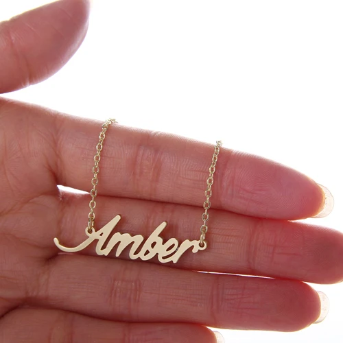 Alphabet Letters Name Necklace charm for Women Gold Nameplate Pendant Charms Stainless Steel Statement Jewelry Gift NL2396
Alphabet Letters Name Necklace charm for Women Gold Nameplate Pendant Charms Stainless Steel Statement Jewelry Gift NL2396
