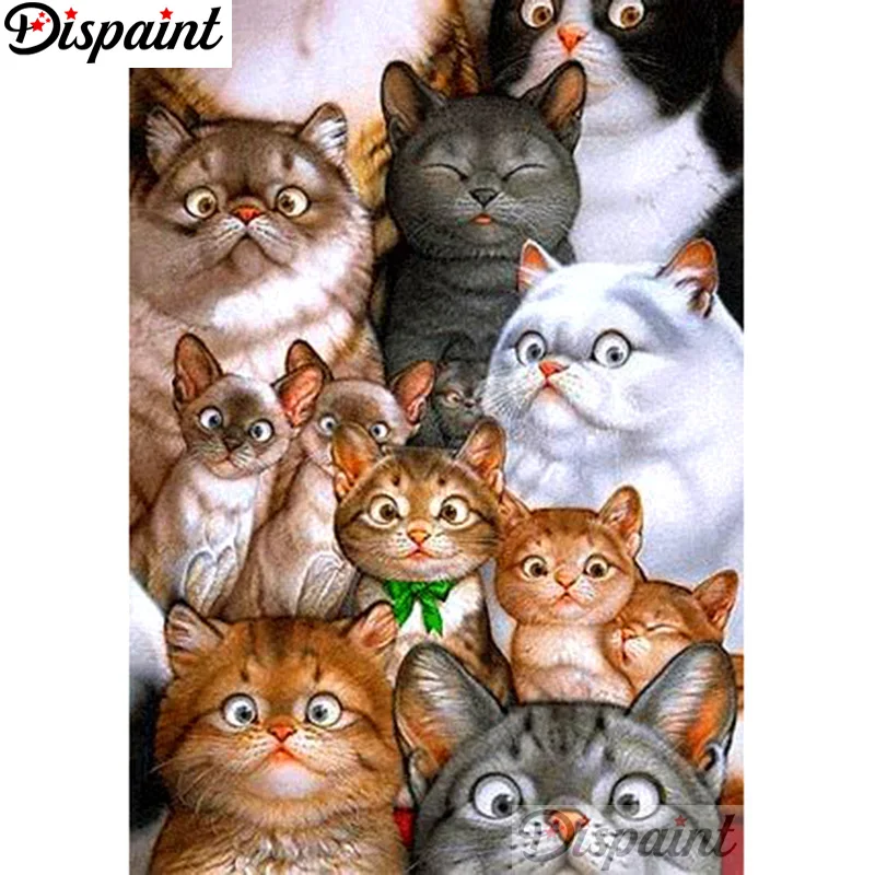 Dispaint Full Square/Round Drill 5D DIY Diamond Painting "Animal cat" Embroidery Cross Stitch 3D Home Decor A11079
Dispaint Full Square/Round Drill 5D DIY Diamond Painting "Animal cat" Embroidery Cross Stitch 3D Home Decor A11079