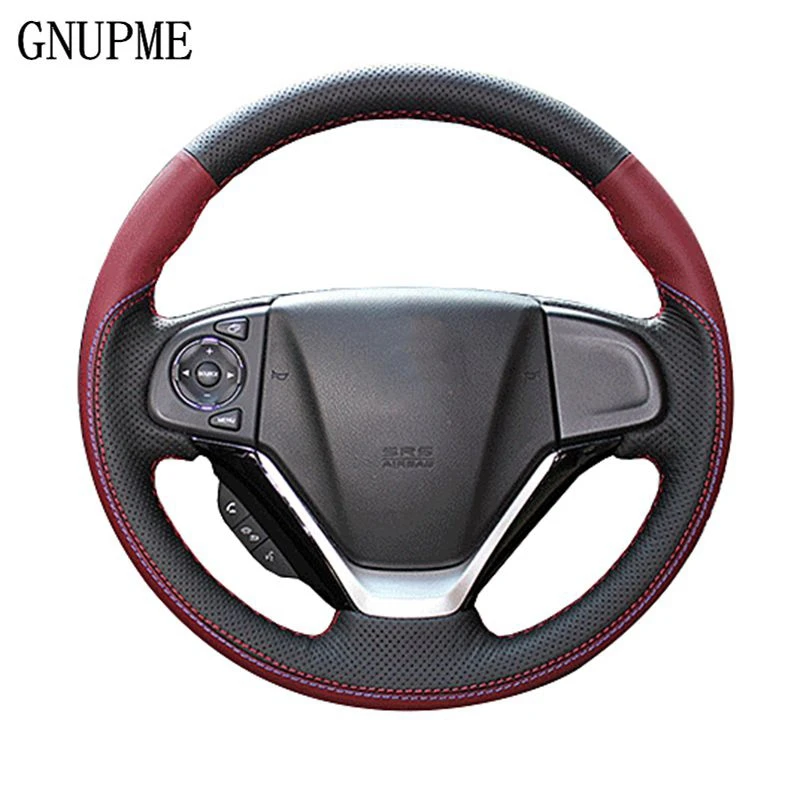 GNUPME DIY Customized Name Hand-Stitched Black Genuine Leather Car Steering Wheel Cover for Honda Fit CRV Crider Honda Civic
GNUPME DIY Customized Name Hand-Stitched Black Genuine Leather Car Steering Wheel Cover for Honda Fit CRV Crider Honda Civic