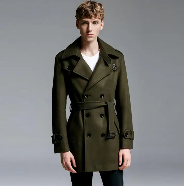 Autumn winter casual woolen coat men trench coats long sleeves overcoat mens cashmere coat casaco masculino england rmy green
Autumn winter casual woolen coat men trench coats long sleeves overcoat mens cashmere coat casaco masculino england rmy green