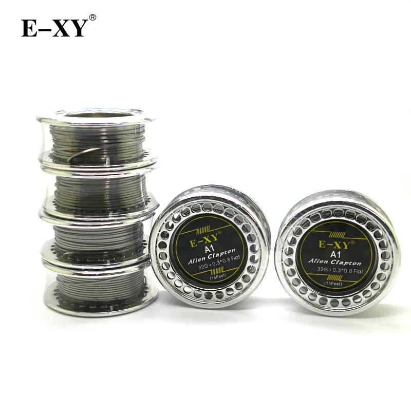 E-XY нагревательный провод Alien Clapton A1 плоский провод 5 м/катушка 15 футов Vape DIY Core для RDA RBA перестраиваемый испаритель распылителя катушек
E-XY нагревательный провод Alien Clapton A1 плоский провод 5 м/катушка 15 футов Vape DIY Core для RDA RBA перестраиваемый испаритель распылителя катушек