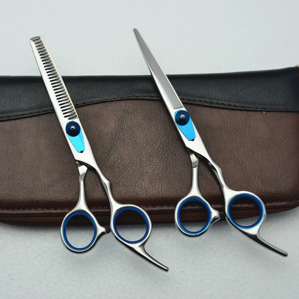 2Pcs 6.0 inch 17.5cm Customized Logo TOP GRADE Hairdressing Scissors Barbers Cutting Scissors Thinning Shears Hair Scissors
2Pcs 6.0 inch 17.5cm Customized Logo TOP GRADE Hairdressing Scissors Barbers Cutting Scissors Thinning Shears Hair Scissors