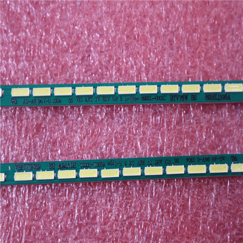 New Kit 2 PCS 75LED 605mm LED strip for 55PFL6008K 55LA6800 55LA691V 6922L-0069A 55 V13 ART TV R L 6920L-0001C 
New Kit 2 PCS 75LED 605mm LED strip for 55PFL6008K 55LA6800 55LA691V 6922L-0069A 55 V13 ART TV R L 6920L-0001C