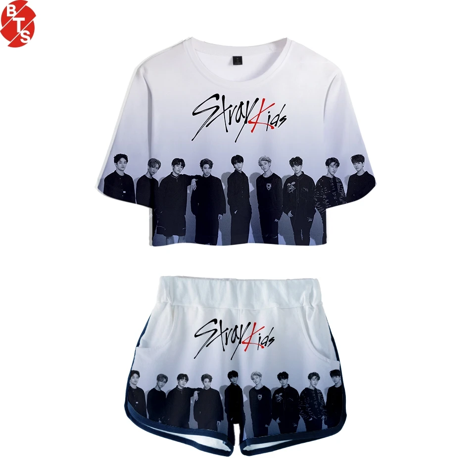 Stray Kids 3D Printed Women Two Pieces Sets Kpop Fashion Summer Short Sleeve Crop Tops+Shorts 2019 Hot Sale Casual Sexy Clothes
Stray Kids 3D Printed Women Two Pieces Sets Kpop Fashion Summer Short Sleeve Crop Tops+Shorts 2019 Hot Sale Casual Sexy Clothes