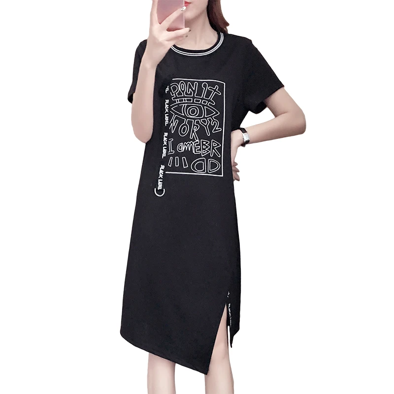 17zq Summer New Large Size Dress Round Neck Print Irregular Hem Elegant Short Dress Short-Sleeved Fashion Casual Dress D2083
17zq Summer New Large Size Dress Round Neck Print Irregular Hem Elegant Short Dress Short-Sleeved Fashion Casual Dress D2083