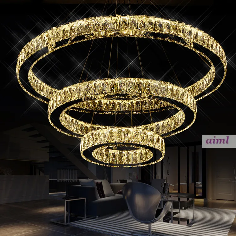 NEW 3 Ring LED Pendant Lighting Transparent K9 Big Crystal pendant Lights 30 -90w 110-240v Size 70+50+20cm Free shipping
NEW 3 Ring LED Pendant Lighting Transparent K9 Big Crystal pendant Lights 30 -90w 110-240v Size 70+50+20cm Free shipping