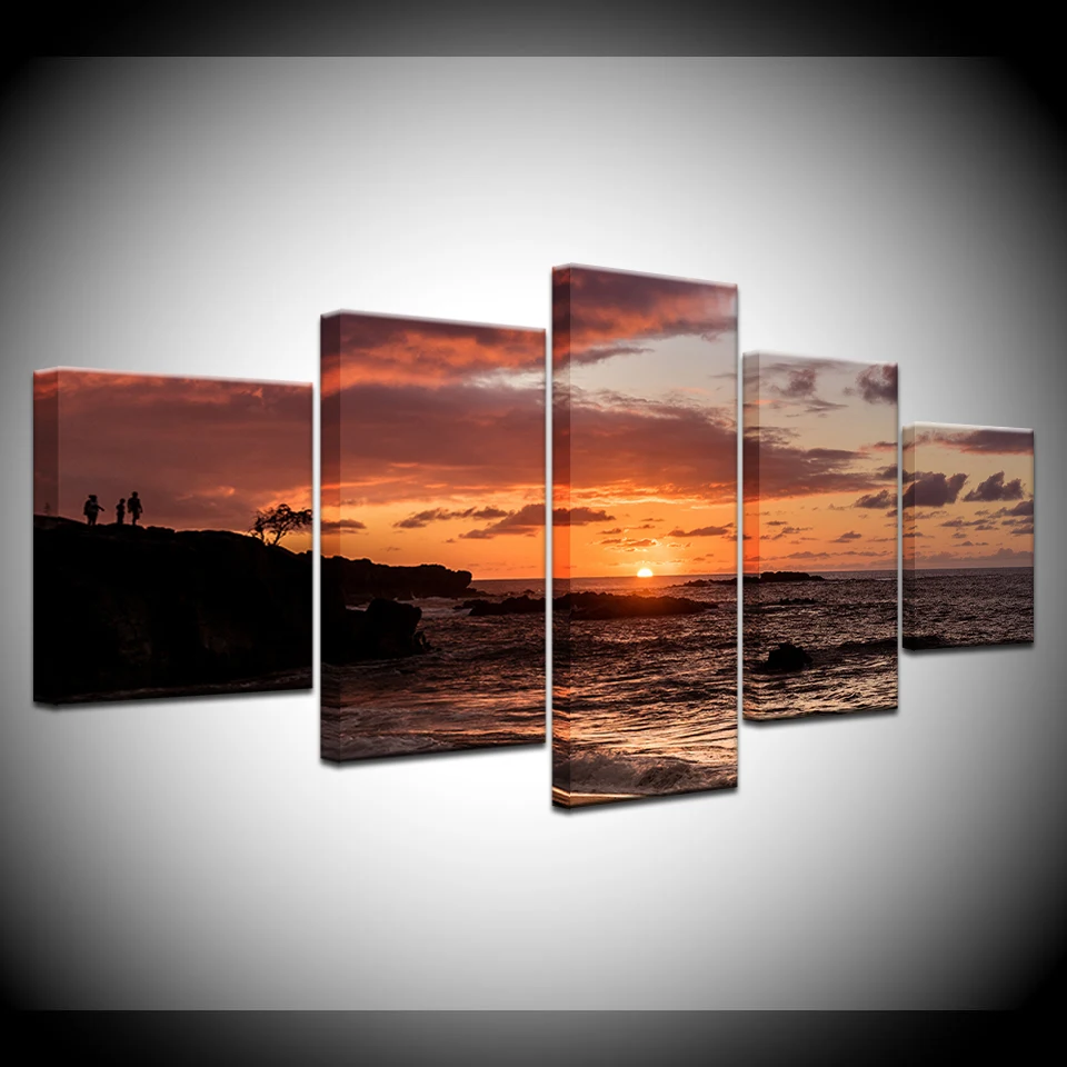 Canvas Painting seascape dark sea sunrise 5 Pieces Wall Art Painting Modular Wallpapers Poster Print for living room Home Decor
Canvas Painting seascape dark sea sunrise 5 Pieces Wall Art Painting Modular Wallpapers Poster Print for living room Home Decor
