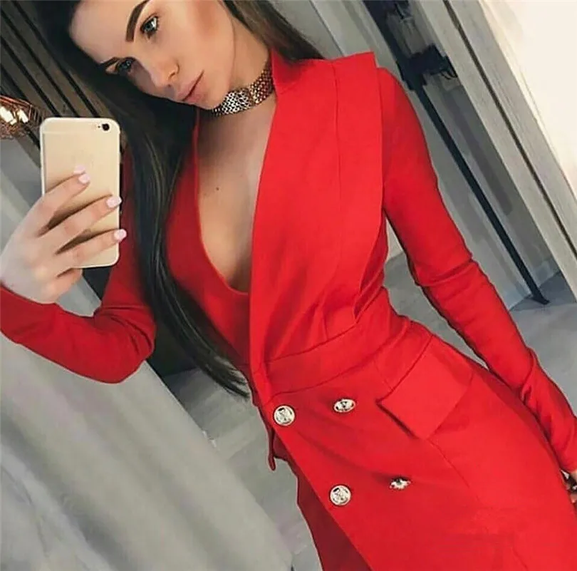 white Red black Elegant V-Neck long sleeve Button dress 2018 New Arrival Women Knitting Vestidos Bandage Celebrity Party dresses
white Red black Elegant V-Neck long sleeve Button dress 2018 New Arrival Women Knitting Vestidos Bandage Celebrity Party dresses