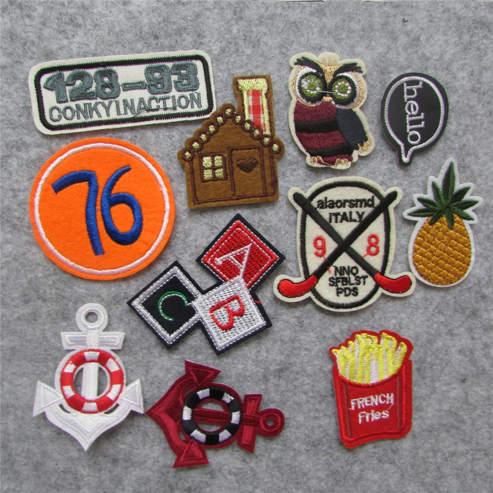 2016 year high quality cartoon mixture hot melt adhesive applique embroidery patches stripes DIY clothing accessory 1pcs sell
2016 year high quality cartoon mixture hot melt adhesive applique embroidery patches stripes DIY clothing accessory 1pcs sell