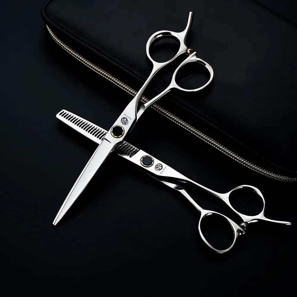 Purple Dragon Brand Black Bearings 6 inch Professional Hairdressing Scissors Silver Barber Shears Hair Clippers Tools
Purple Dragon Brand Black Bearings 6 inch Professional Hairdressing Scissors Silver Barber Shears Hair Clippers Tools